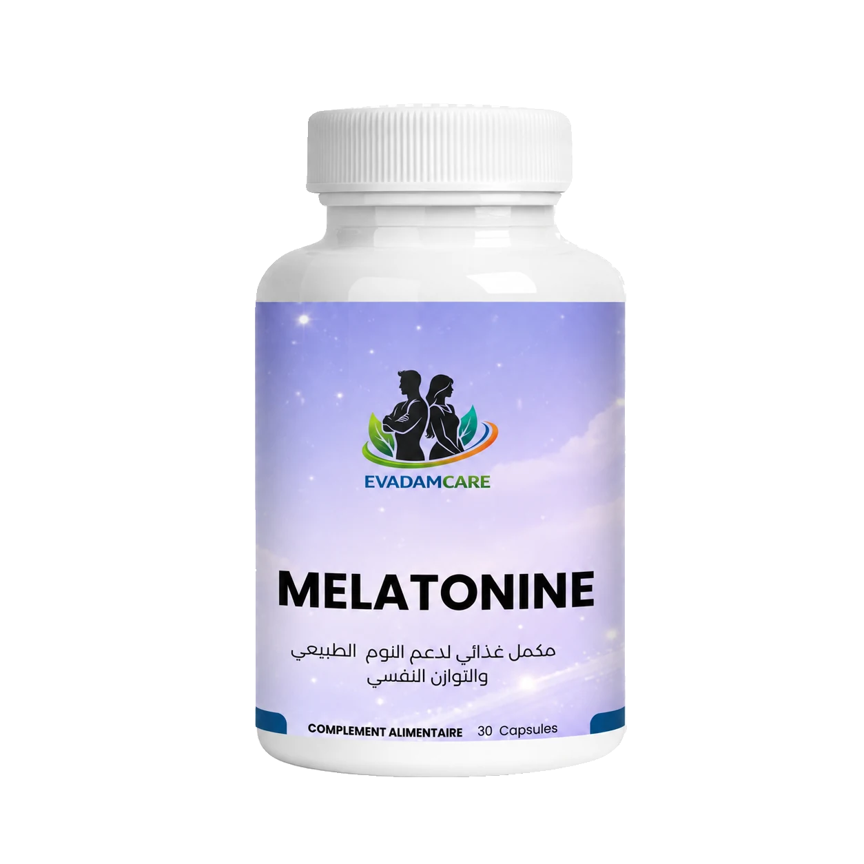 Mélatonine EVADAMCARE — face avant